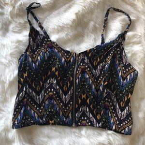 Aztec crop top
